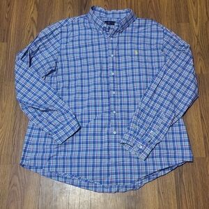 Ralph Lauren Blue Label Men’s XXL Plaid Button-Down Shirt Long Sleeve C15